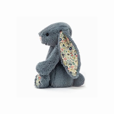 Jellycat Blossom Dusky Blue Conejo | SZKB-70528